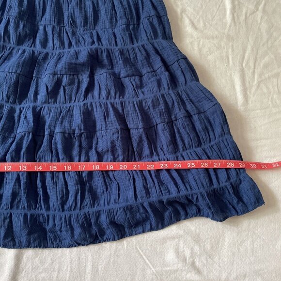 Max Studio Cobalt Blue Ruffle Tiered Sleeveless Dress Size S MSRP $128 - Picture 8 of 15